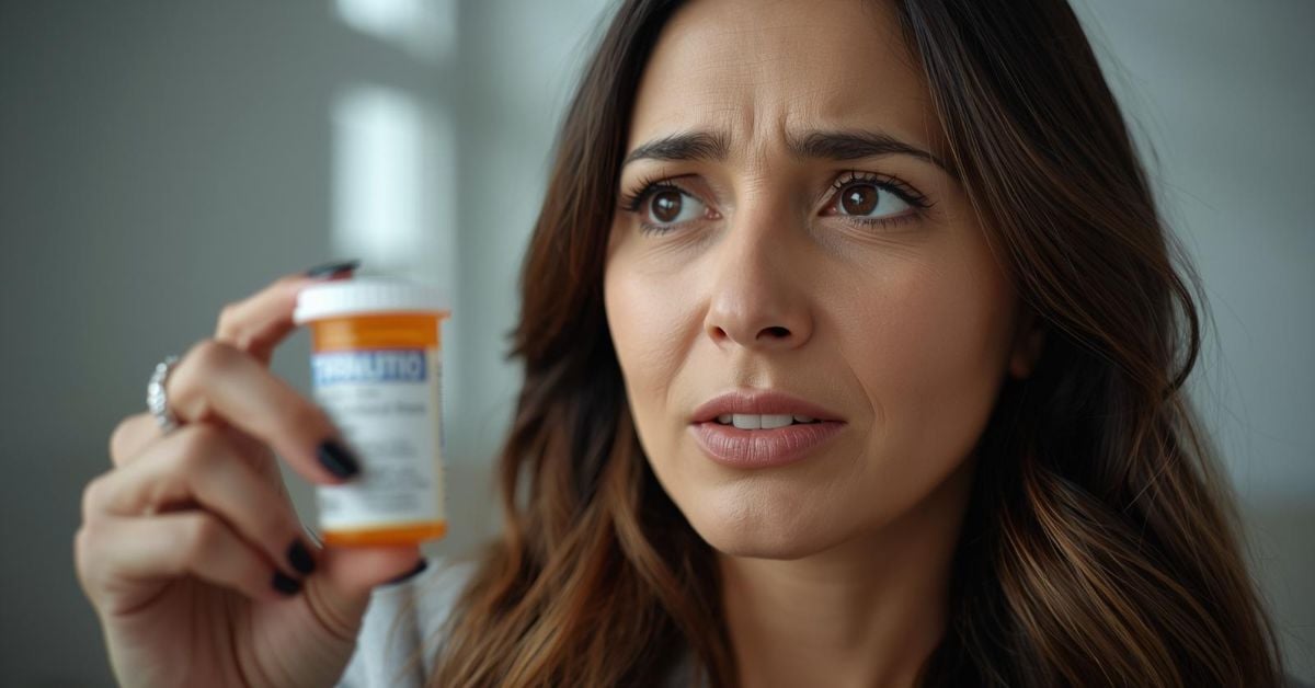 woman holding prescription